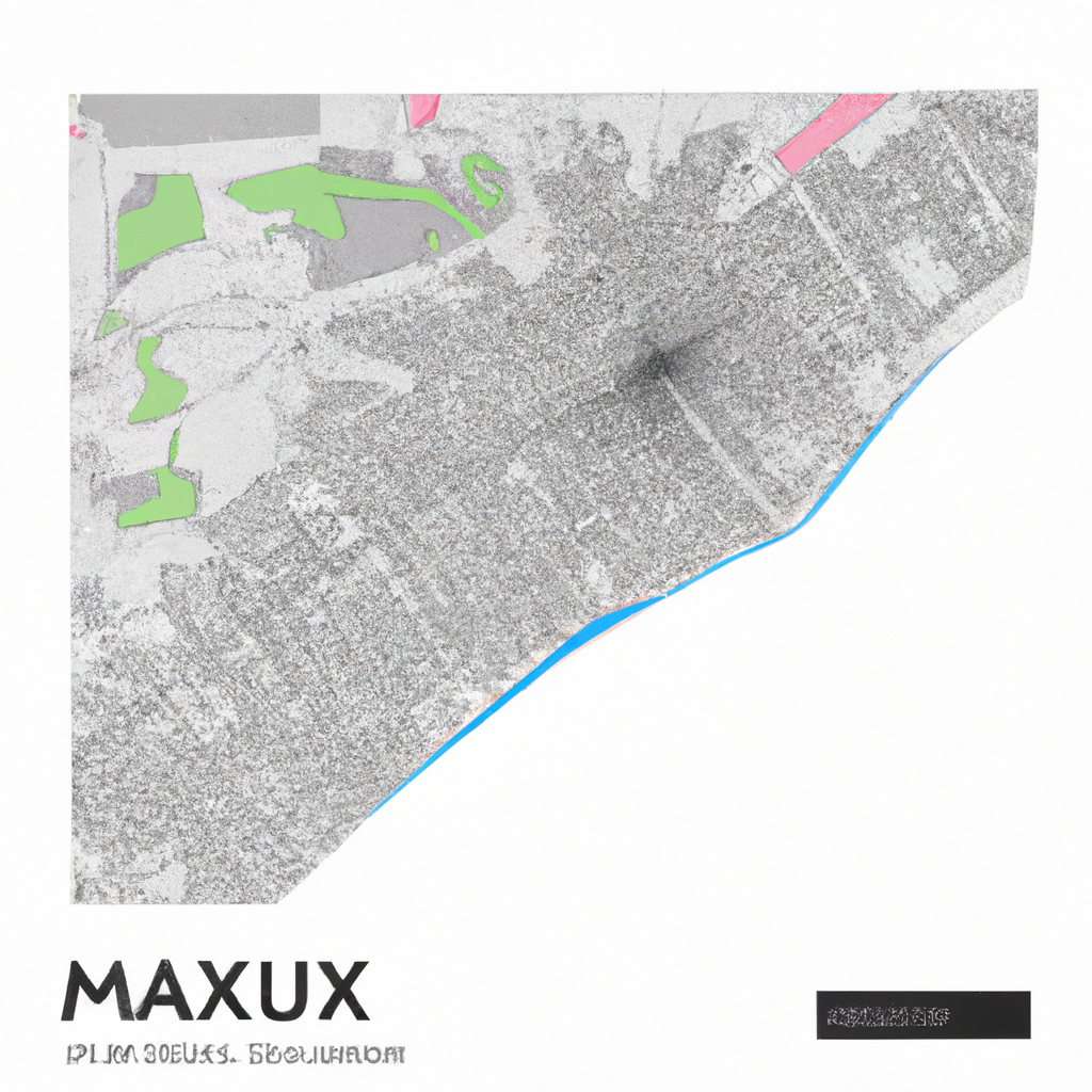 Минималистичная карта города, векторная, маркер местоположения, высокий контраст, 8K