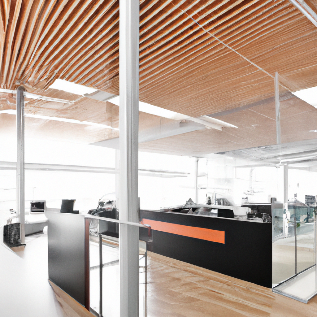 Современный офис NexaForge Studio с панорамными окнами